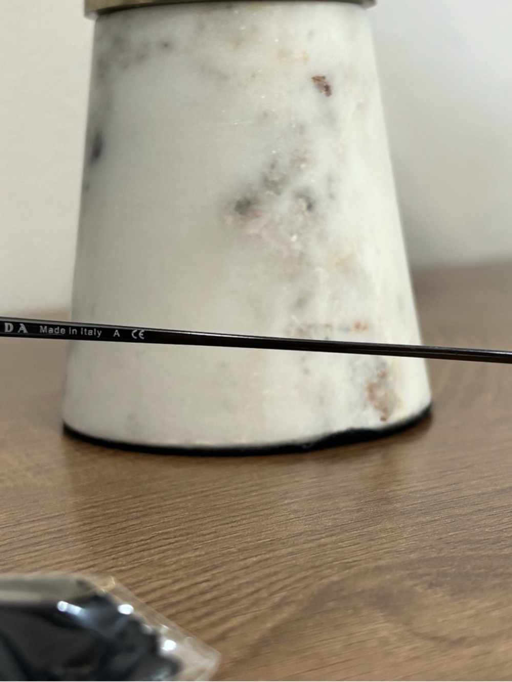 Prada Round Gradient Smoke Lens Sunglasses - Black Frame - Picture 3 of 7